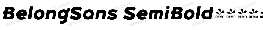 BelongSans SemiBold字体转换